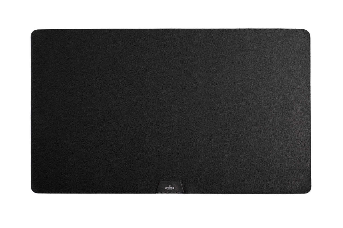 Professional Leather Desk Mat – Black