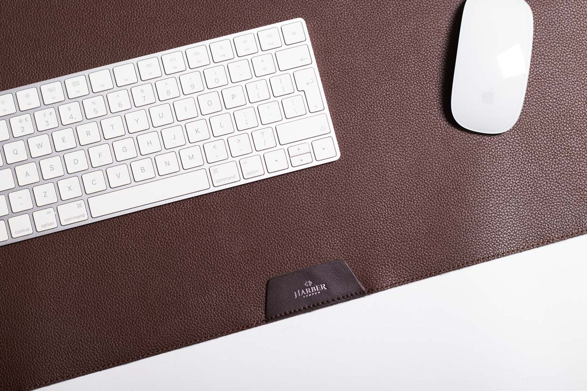 Professional Leather Desk Mat – Brown
