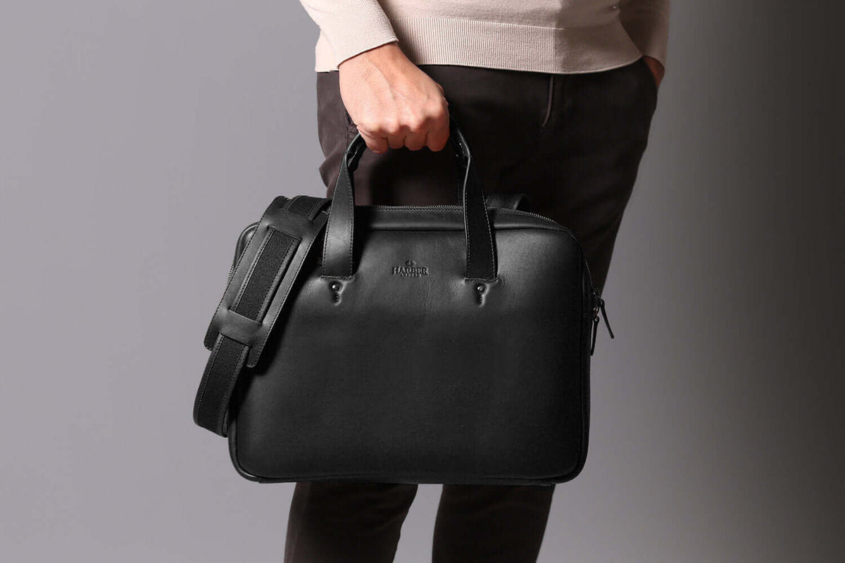 Everyday Leather Briefcase Black