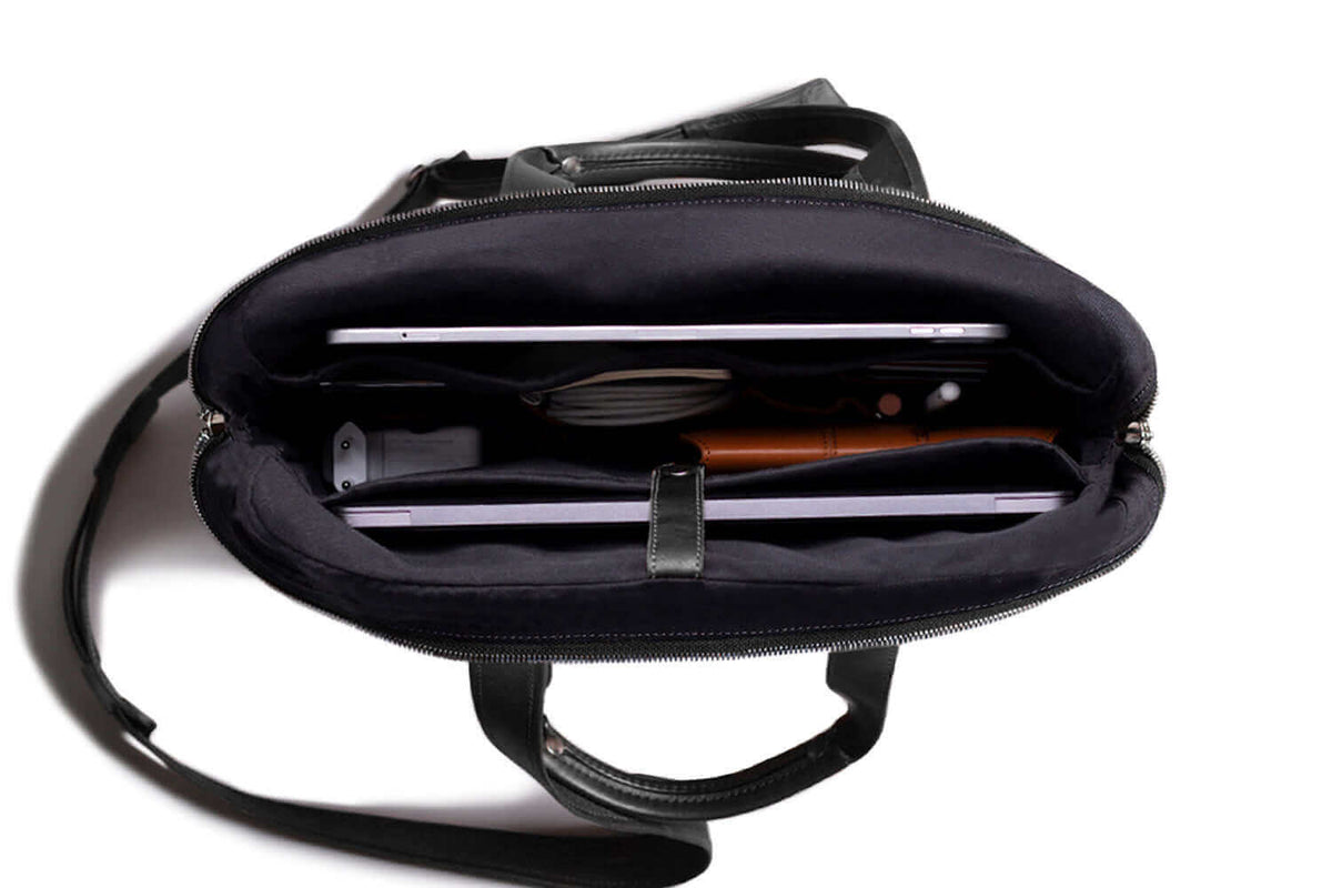 Everyday Leather Briefcase Black