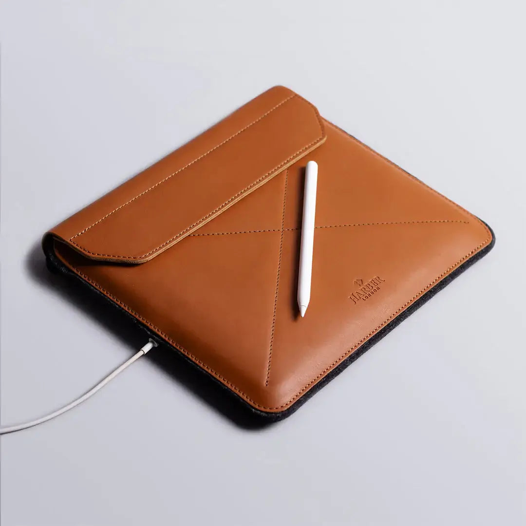 iPad charging inside a sleeve