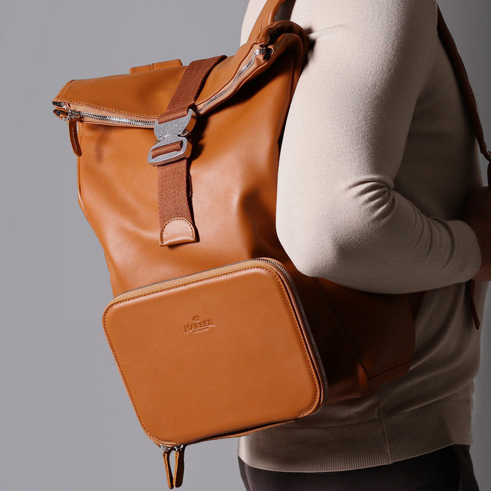 Handcrafted leather backpack, premium materials from top to bottom
