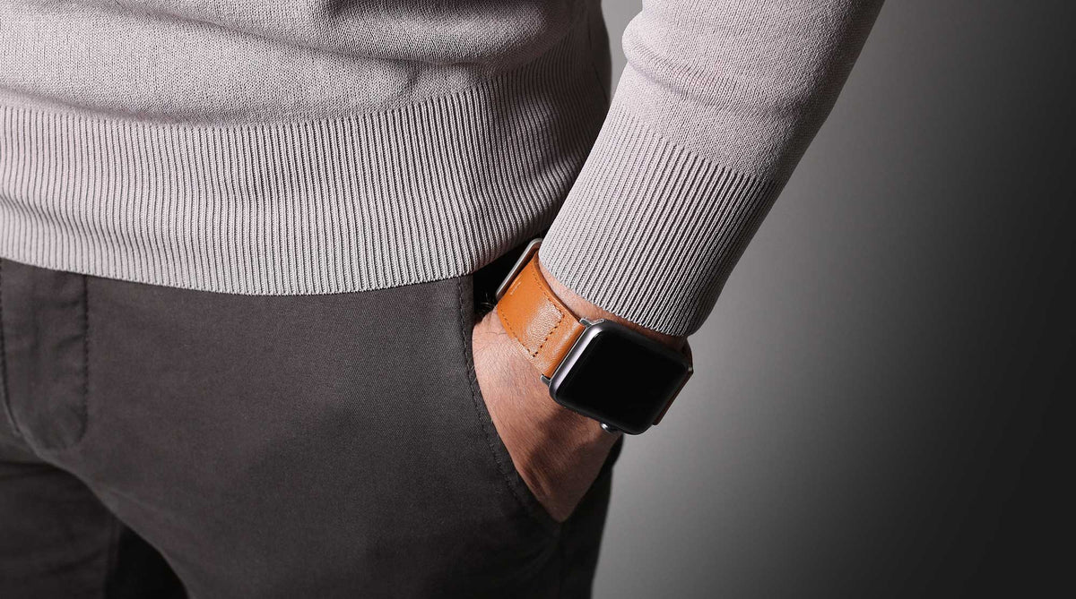 Premium Leather Handcrafted Apple Watch Strap