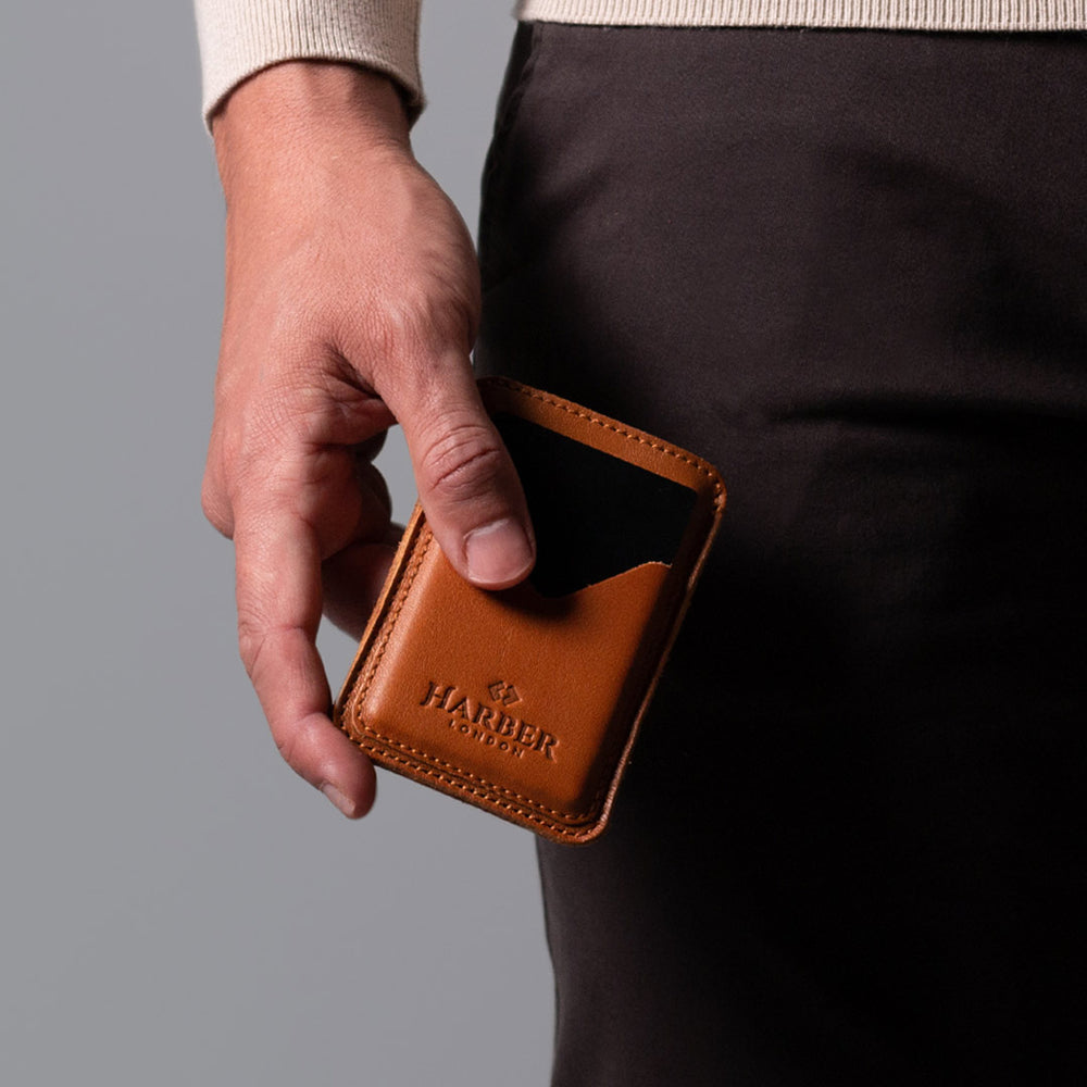 Porte-cartes en cuir haut de gamme fabriqué à la main