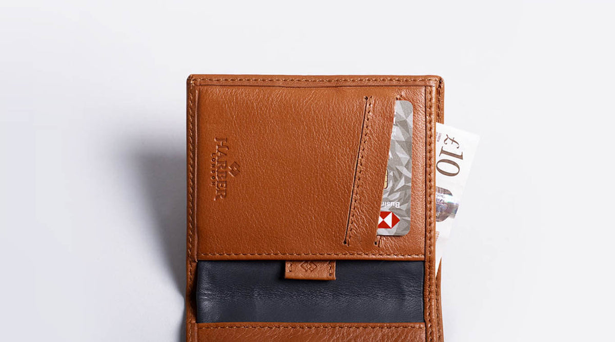 RFID Leather Bifold Wallet Slim & Secure Harber London