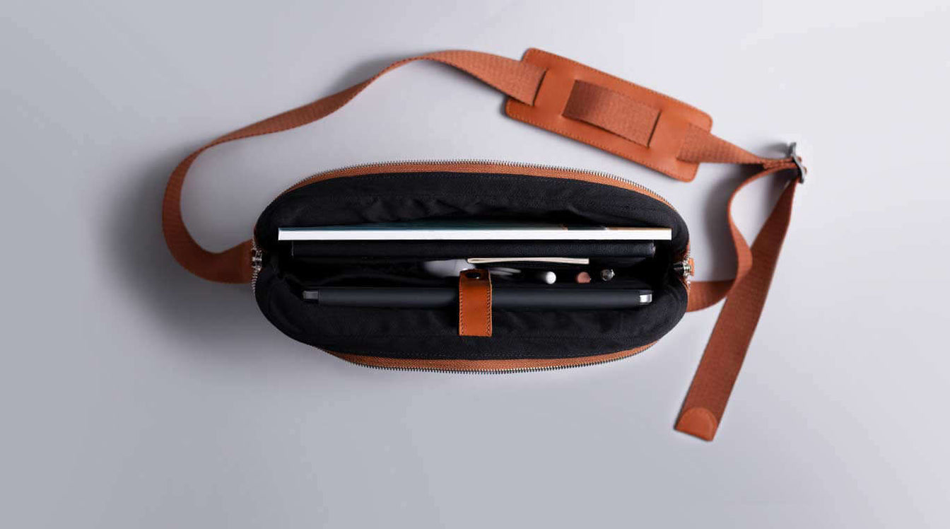 Leather Messenger Bag for iPad - Main Image
