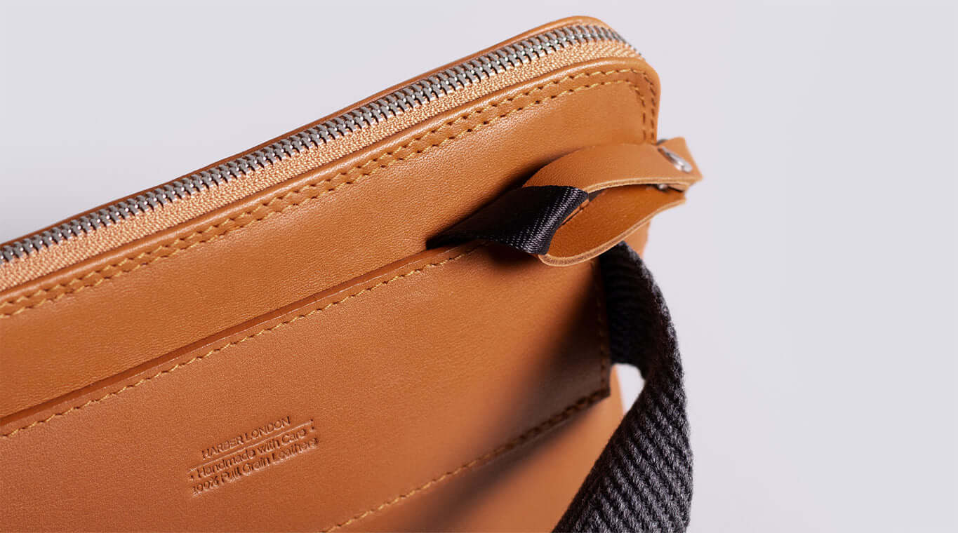 Leather sling bag