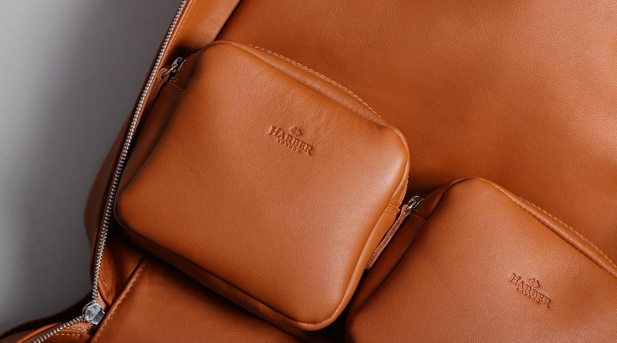 Harber London magnetic leather pouches