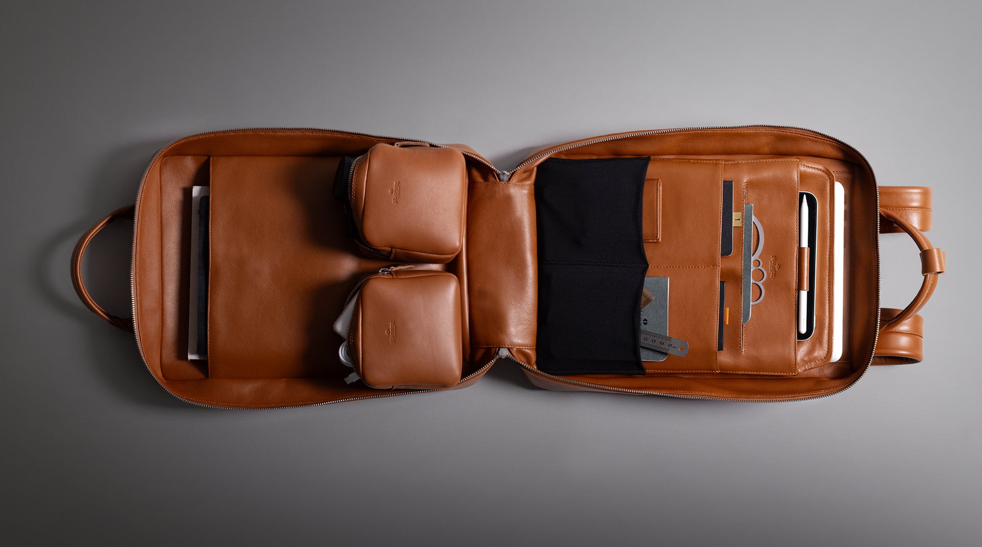 Luxury leather backpack 3