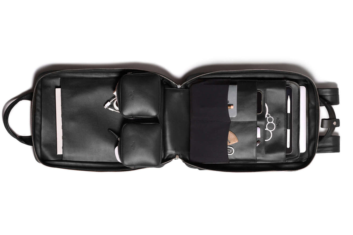 Modular Leather Backpack – Black Nomad Tech
