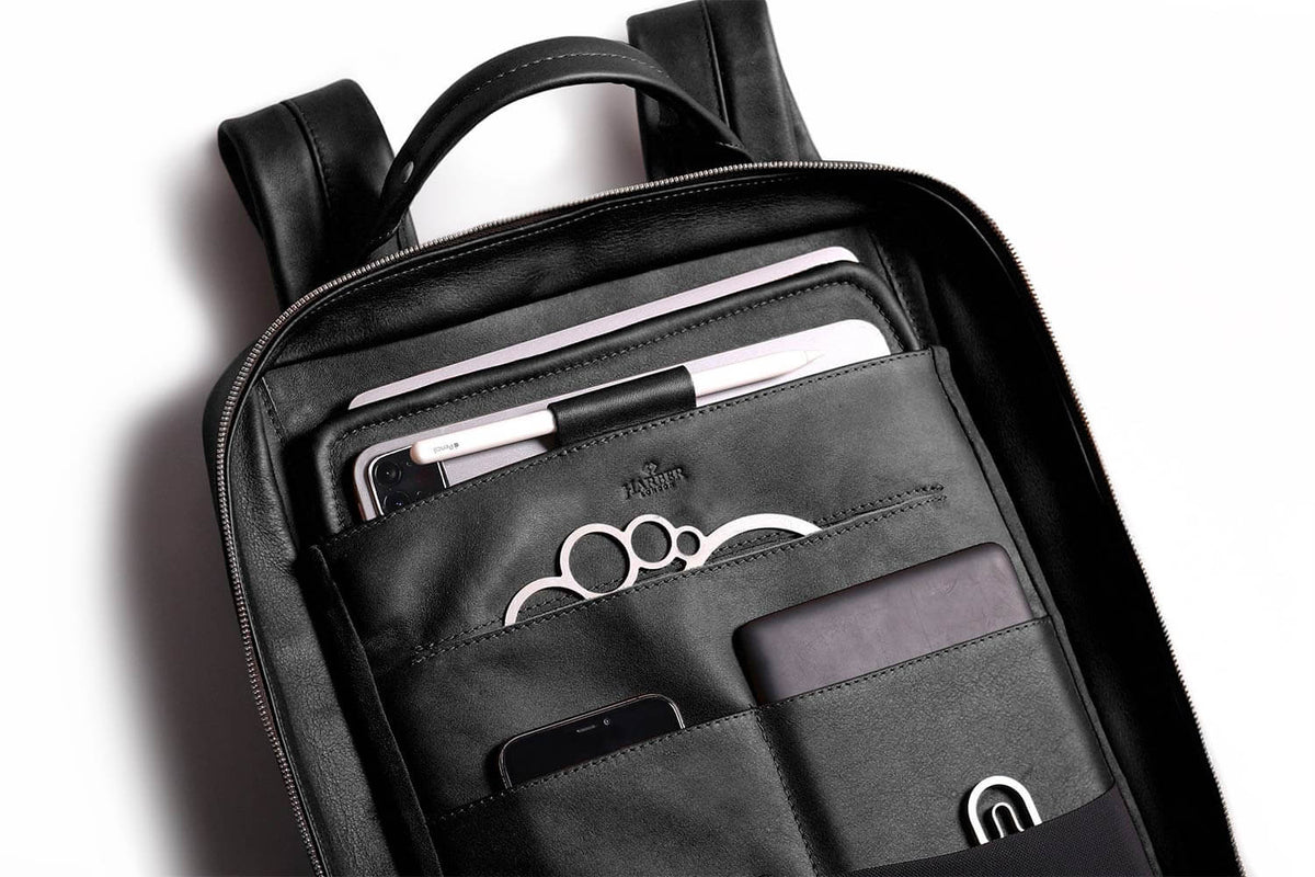 Modular Leather Backpack – Black Nomad Tech