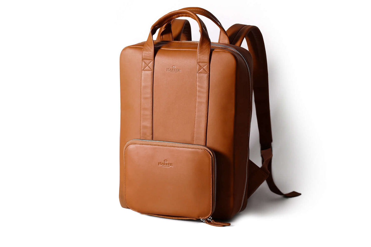 Modular Leather Backpack Tan / Leather Backpack + Nomad Insert