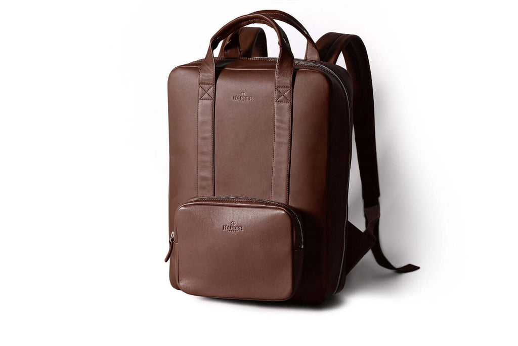 backpack computer bags leather Woosir Large Laptop Backpack, School, Travel, Light Brown 1 The lines are smooth and firm of this laptop backpack with high Retro Full Grain Leather Backpack
