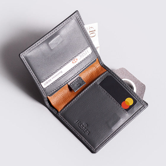 Leather Bifold Wallet with RFID Protection