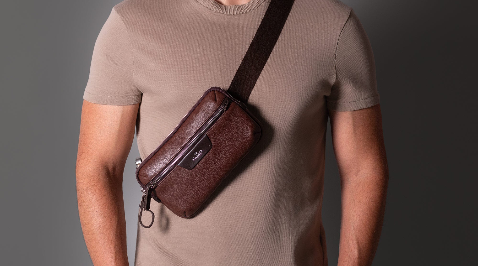 Luxury leather crossbody bag
