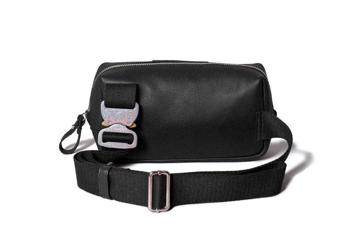 Leather Crossbody Bag – Black