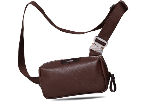 Brown Leather Crossbody Bag