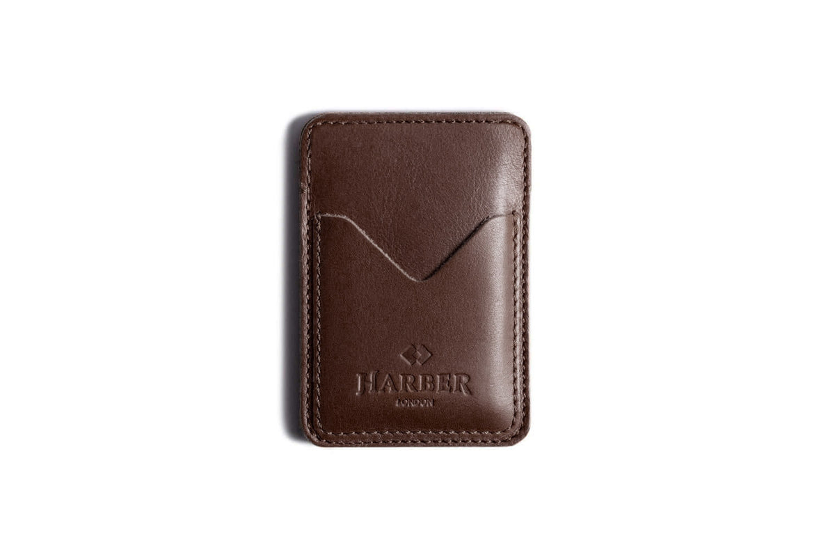Classic Leather Card Holder - 3 Pocket – Deep Brown