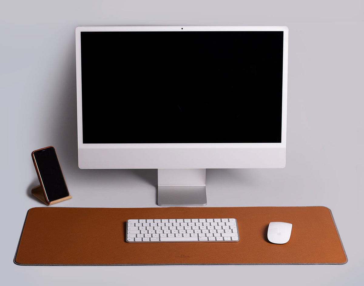 La Desk Mat perfecta para la oficina o el teletrabajo: Leather Desk Mat negras disponibles