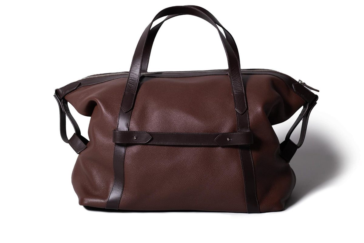 Leather Overnight Bag – Brown