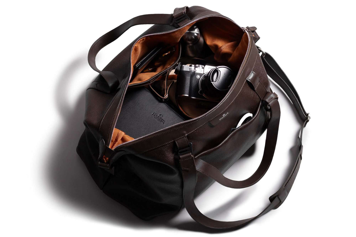  Leather Overnight Bag Caoba