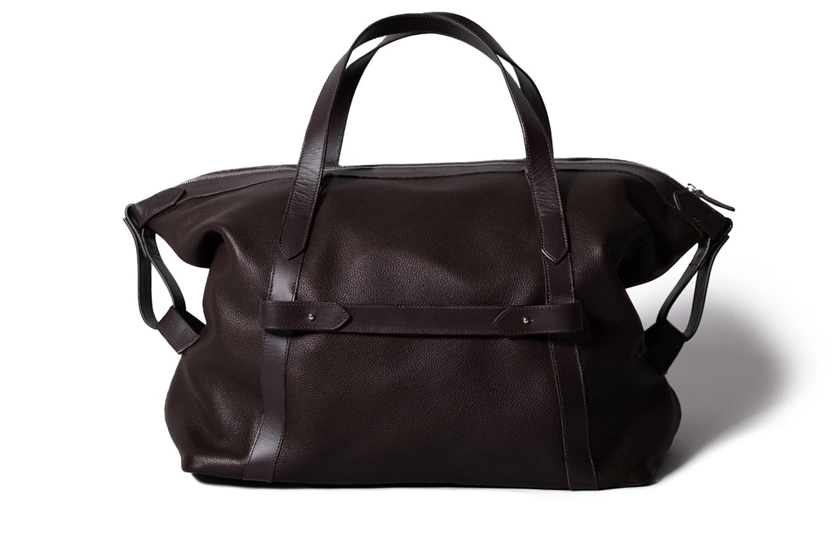  Leather Overnight Bag Caoba