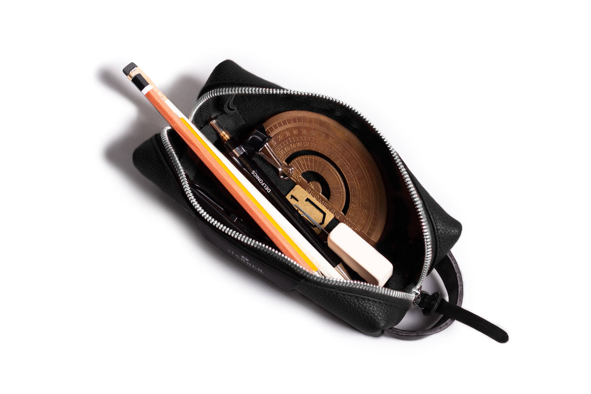 Leather Pencil Case – Black