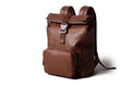 Leather Roll Top Backpack