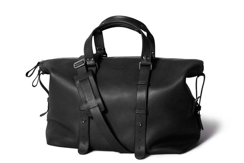 Leather Shopper Bag Black 