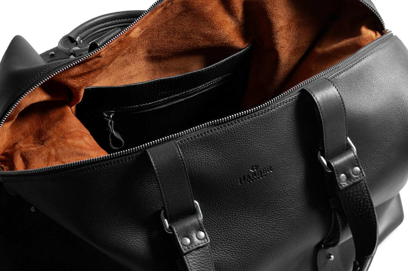 Leather Shopper Bag Black