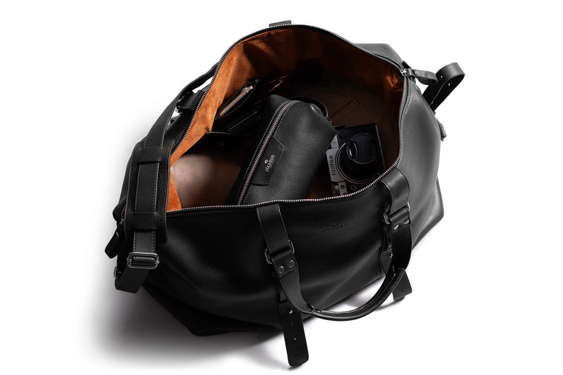 Leather Shopper Bag Black