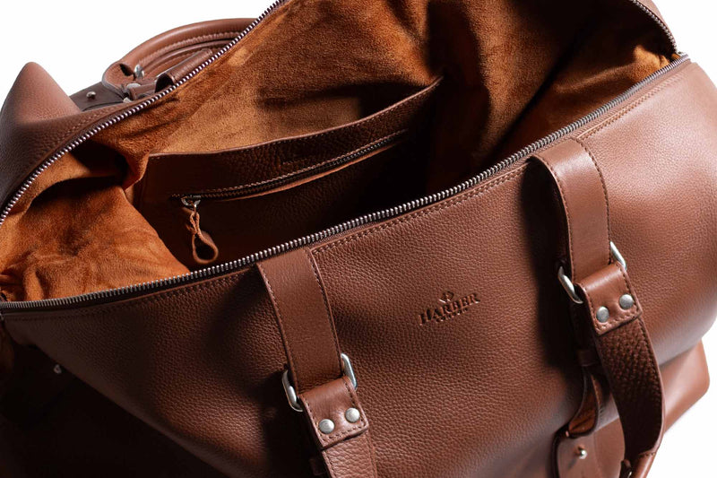 Leather Shopper Bag Chestnut