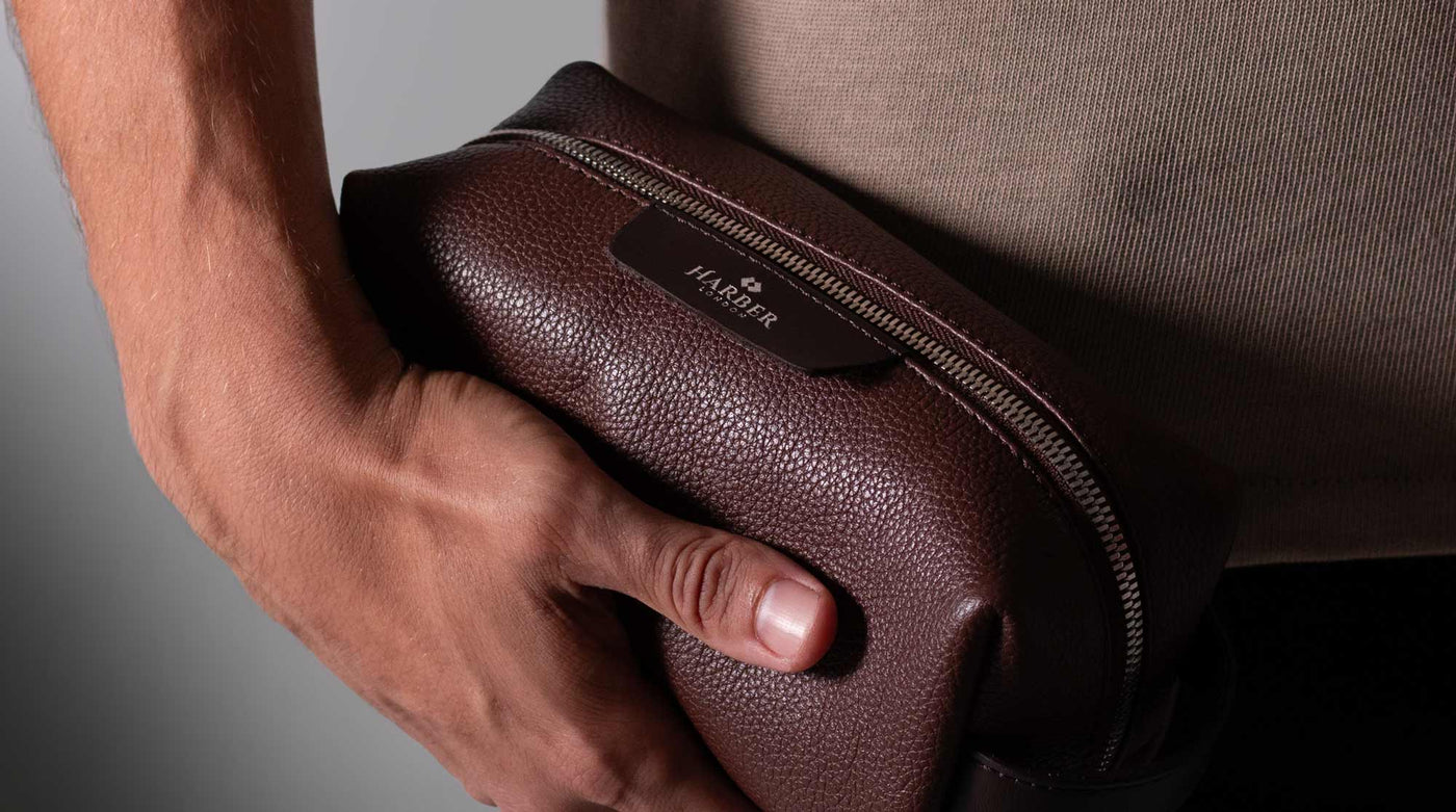 Luxury Leather Tech Dopp Kit 6