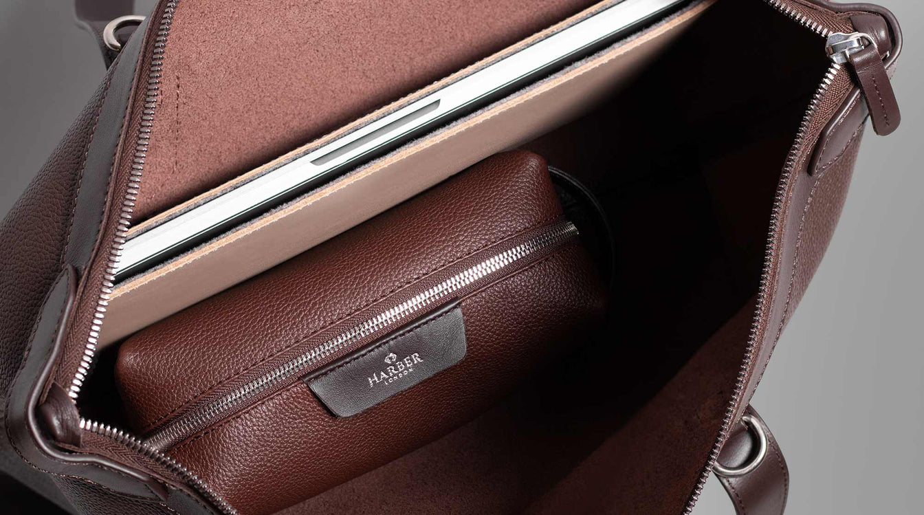 Luxury Leather Tech Dopp Kit 4
