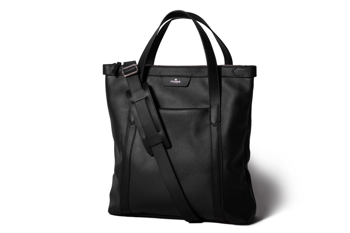 Leather Tote Bag – Black