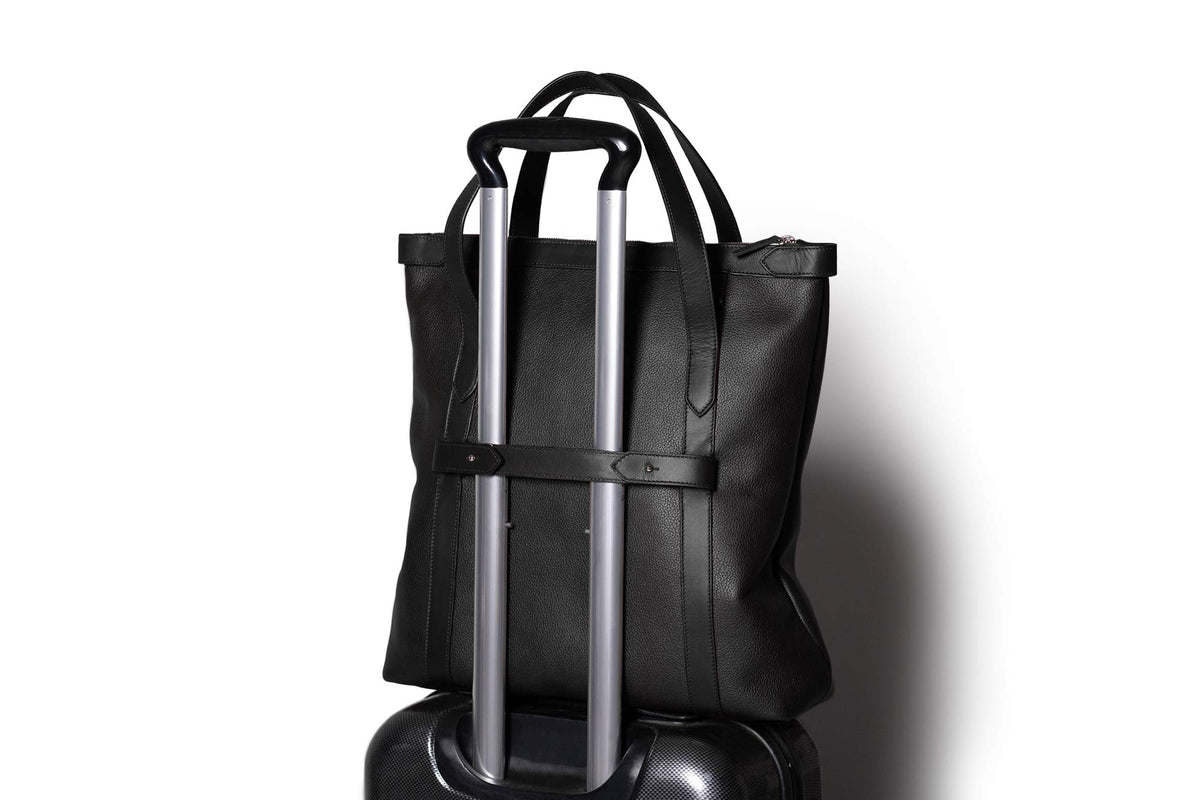 Leather Tote Bag – Black