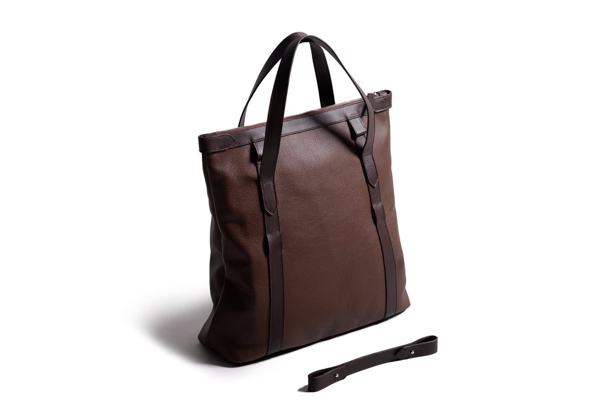 Leather Tote Bag – Brown