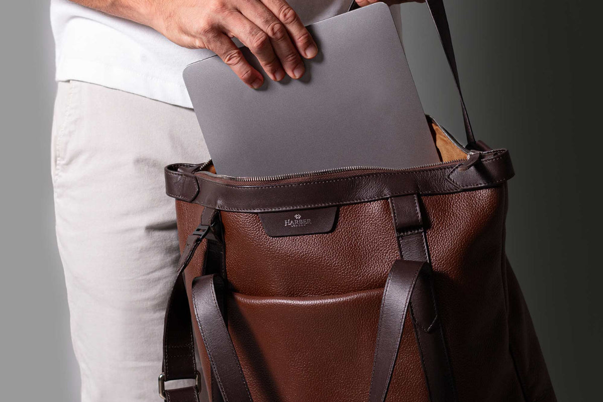 Leather Tote Bag – Brown