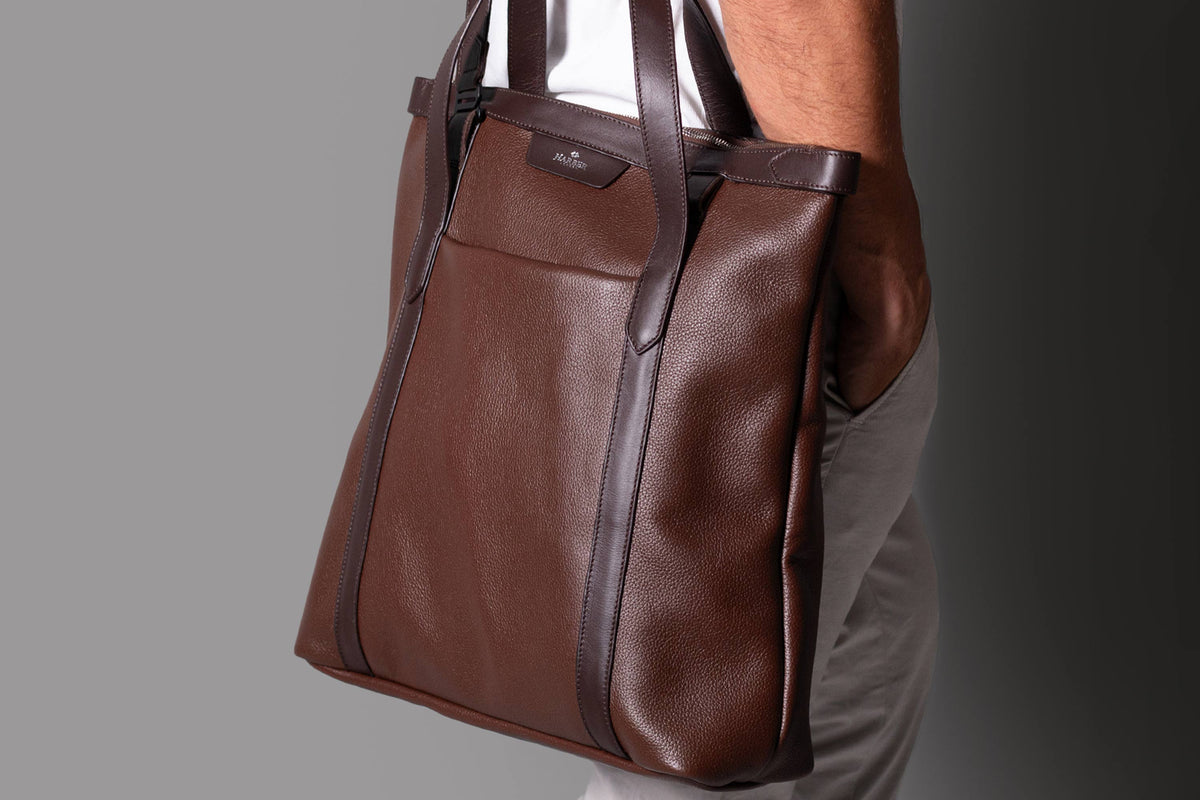 Leather Tote Bag – Brown