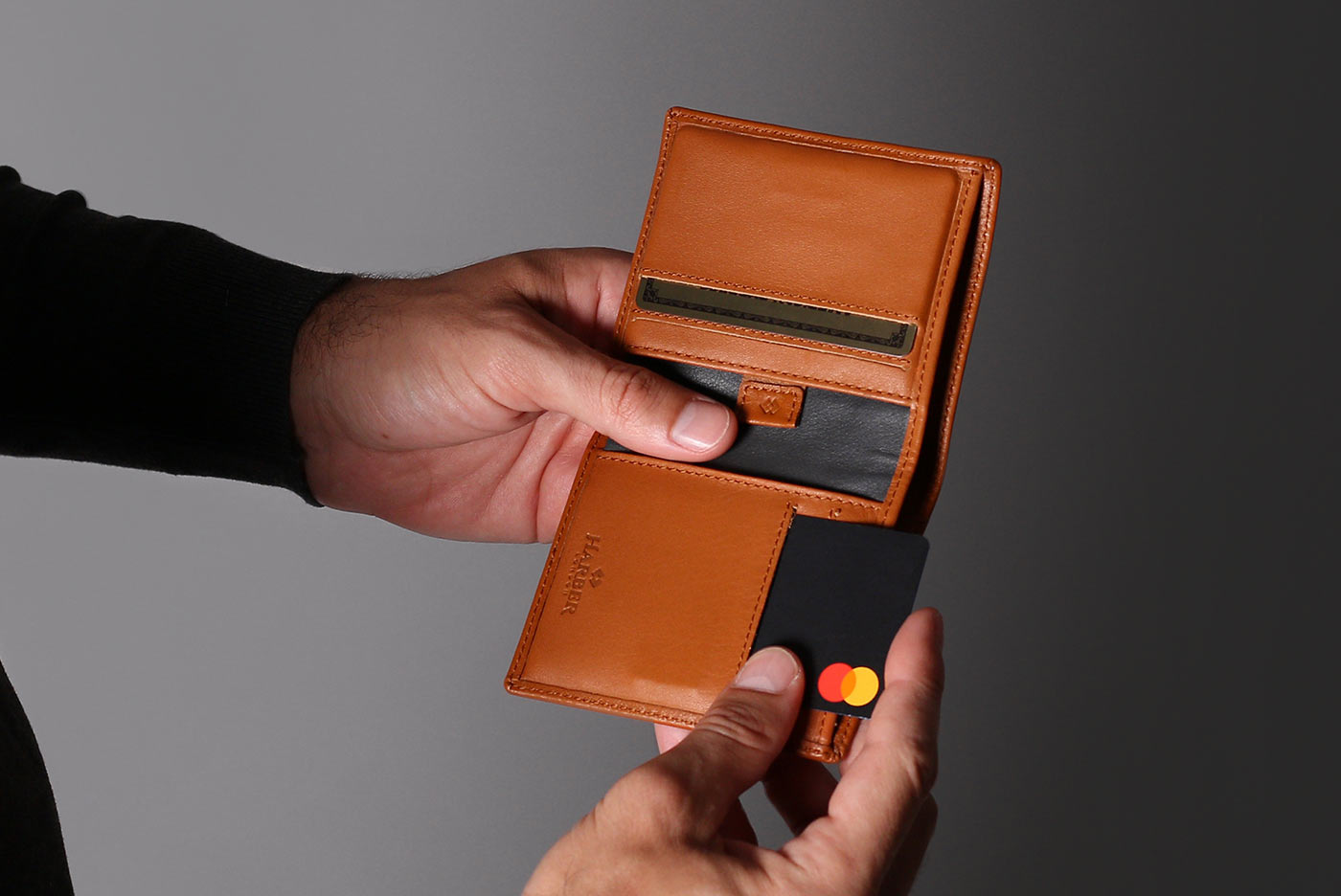 Leather slim wallets