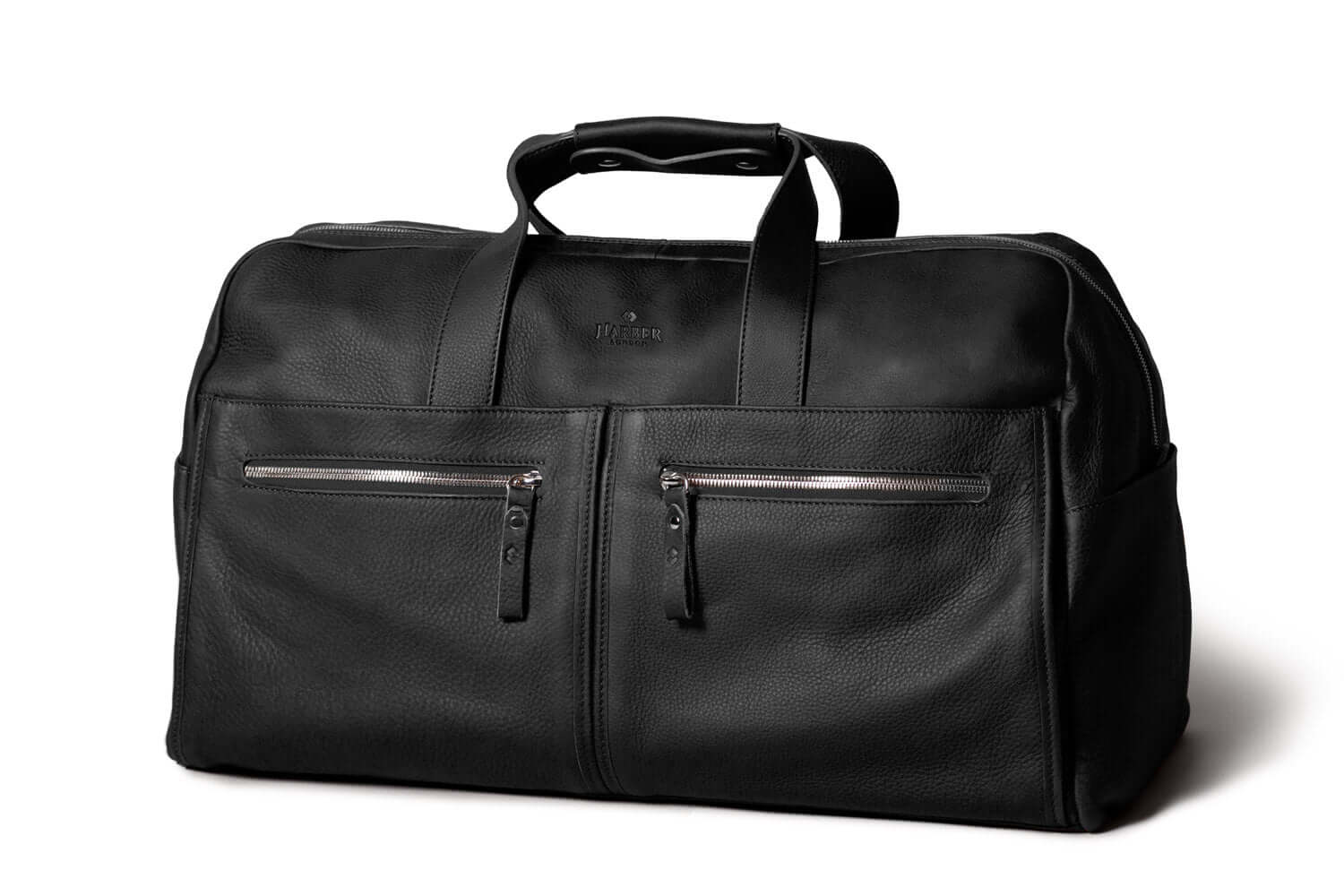 Black Leather Duffle Bag Mens