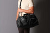 Leather Weekender Bag Black