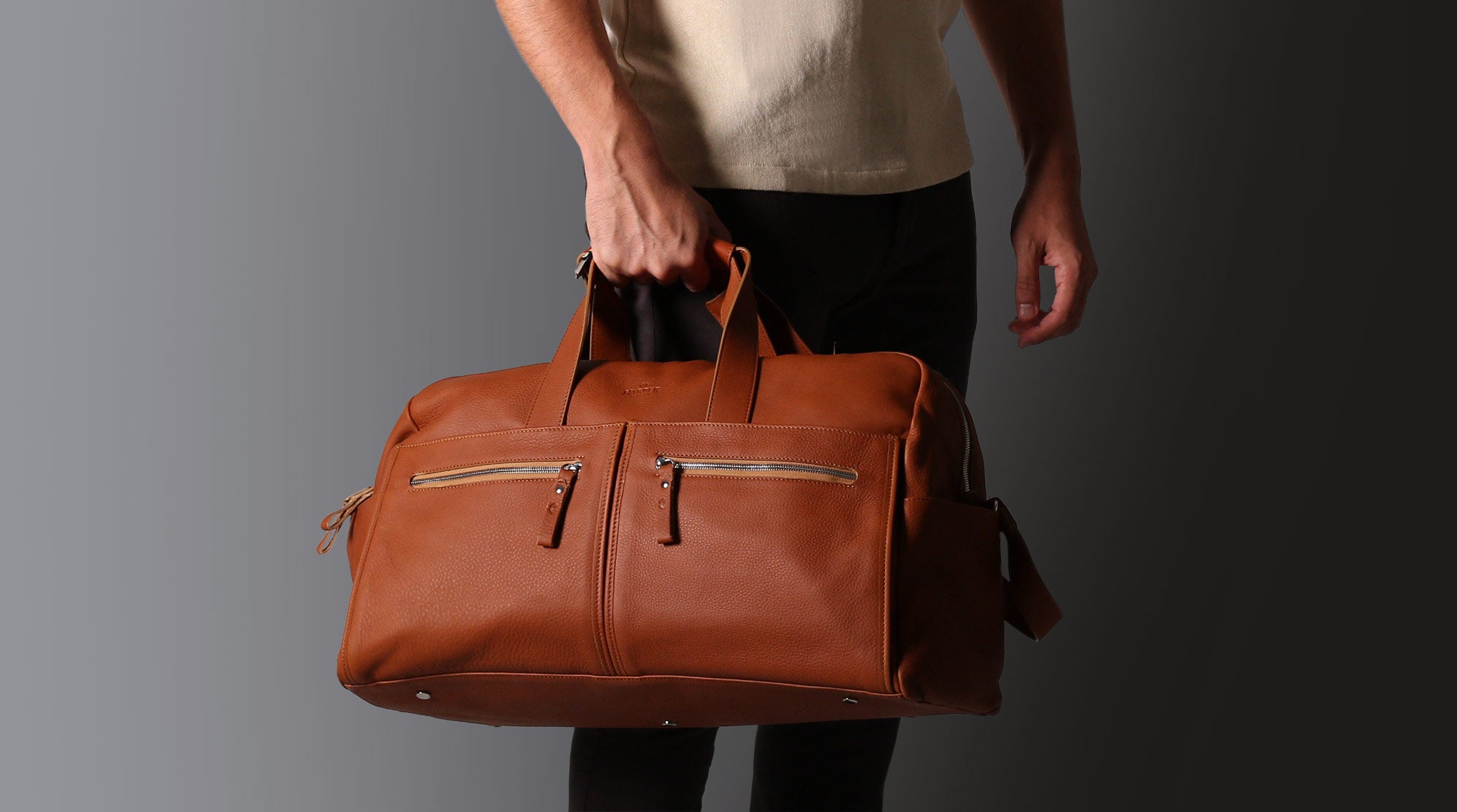 The Fina Full Grain Vegetable Tanned Leather Tote
