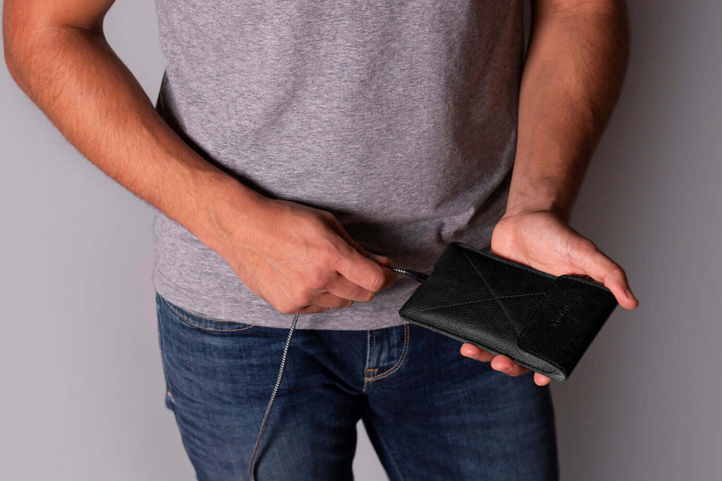 Magnetic Envelope Sleeve For iPhone Black