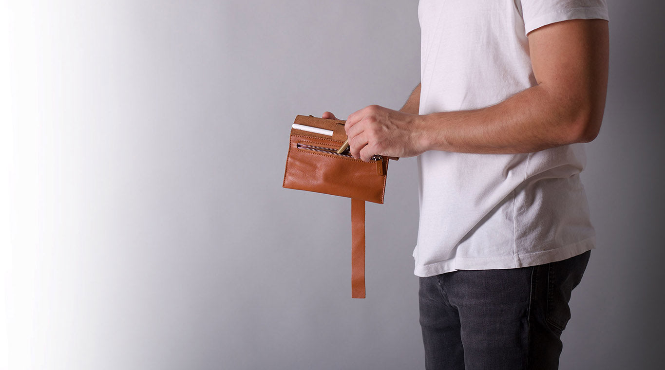 Leather cable organiser