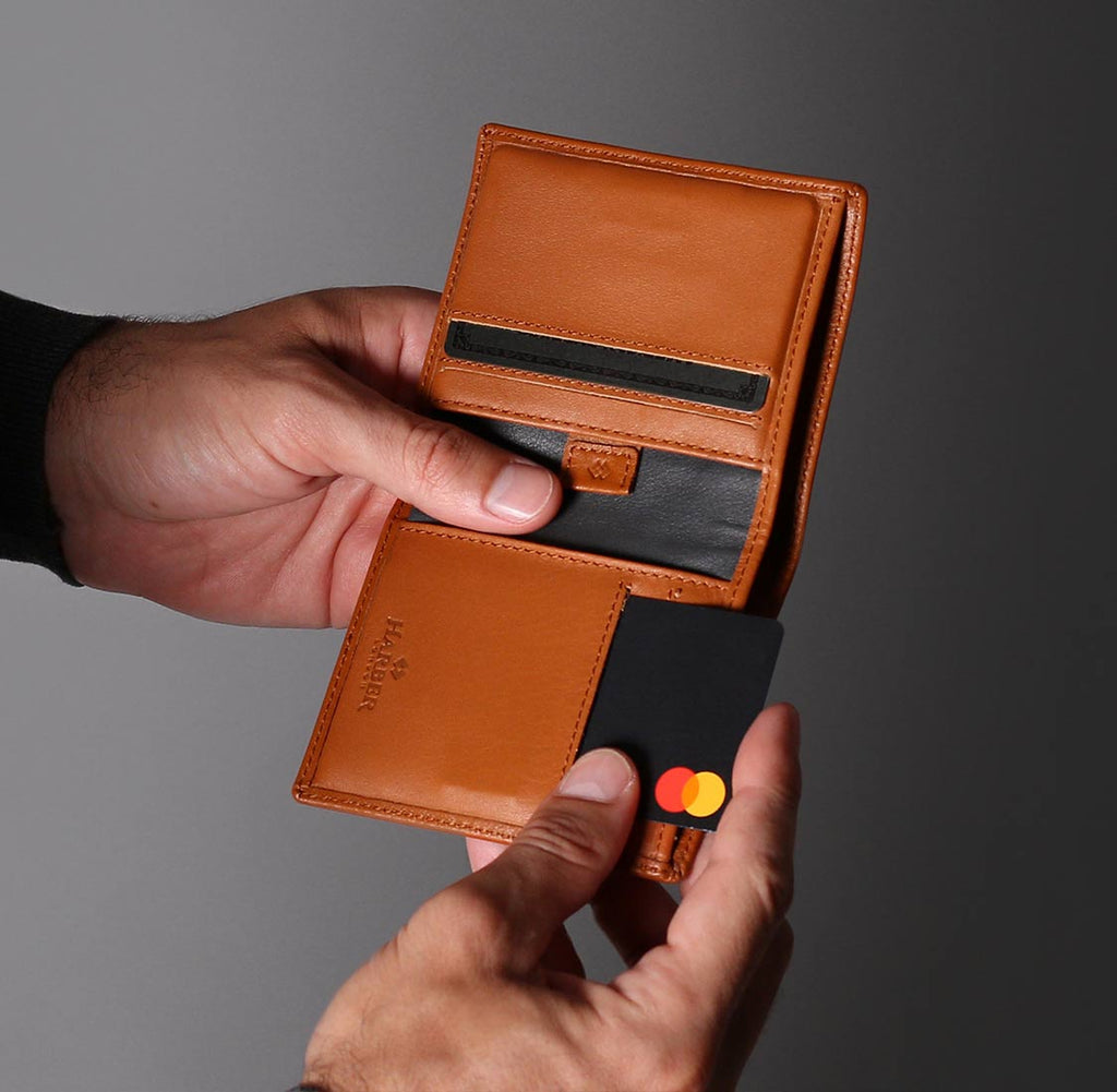 Luxury leather bifold wallet