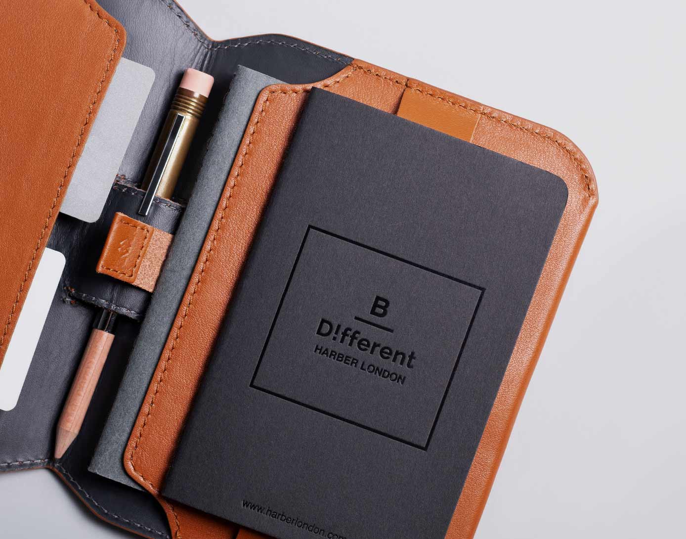 Leather notebook cover