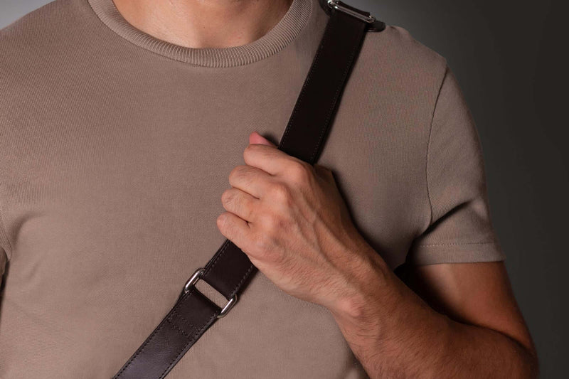  Leather Overnight Bag Caoba