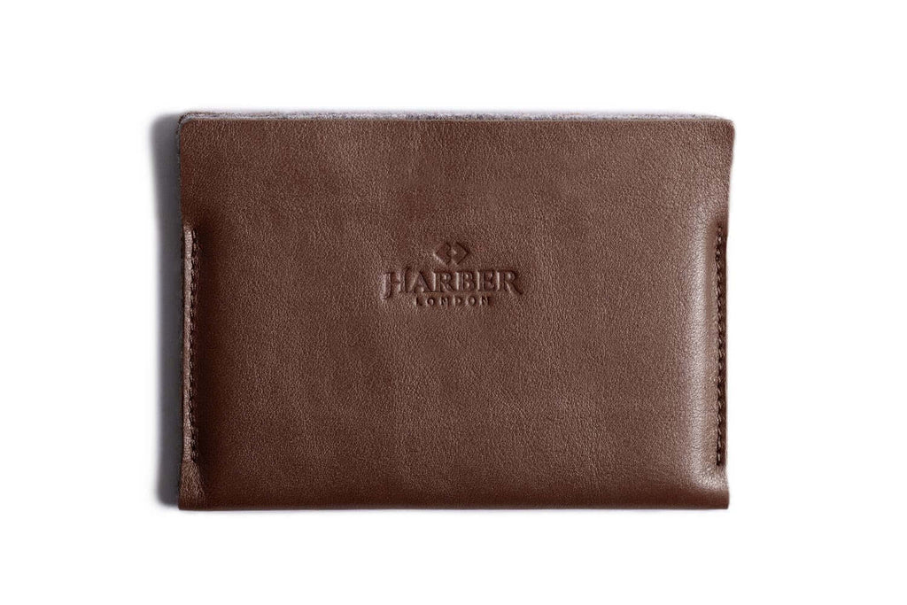 Portefeuille passeport en cuir super fin - Horizon Deep Brown