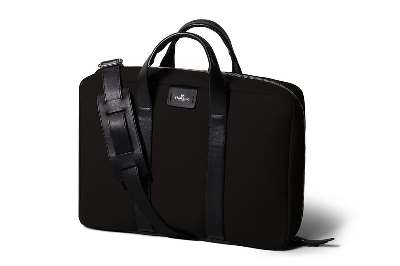 Black Fabric / Black Leather